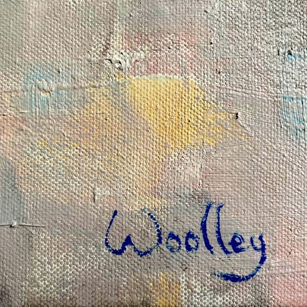 Cuatro sombras es un cuadro original de Eleanor Woolley. Este cuadro fue pintado en el estudio del artista en Gloucester. Ésta forma parte de una serie de pinturas de sombras en las que el artista trabaja con el juego de luces y sombras. La