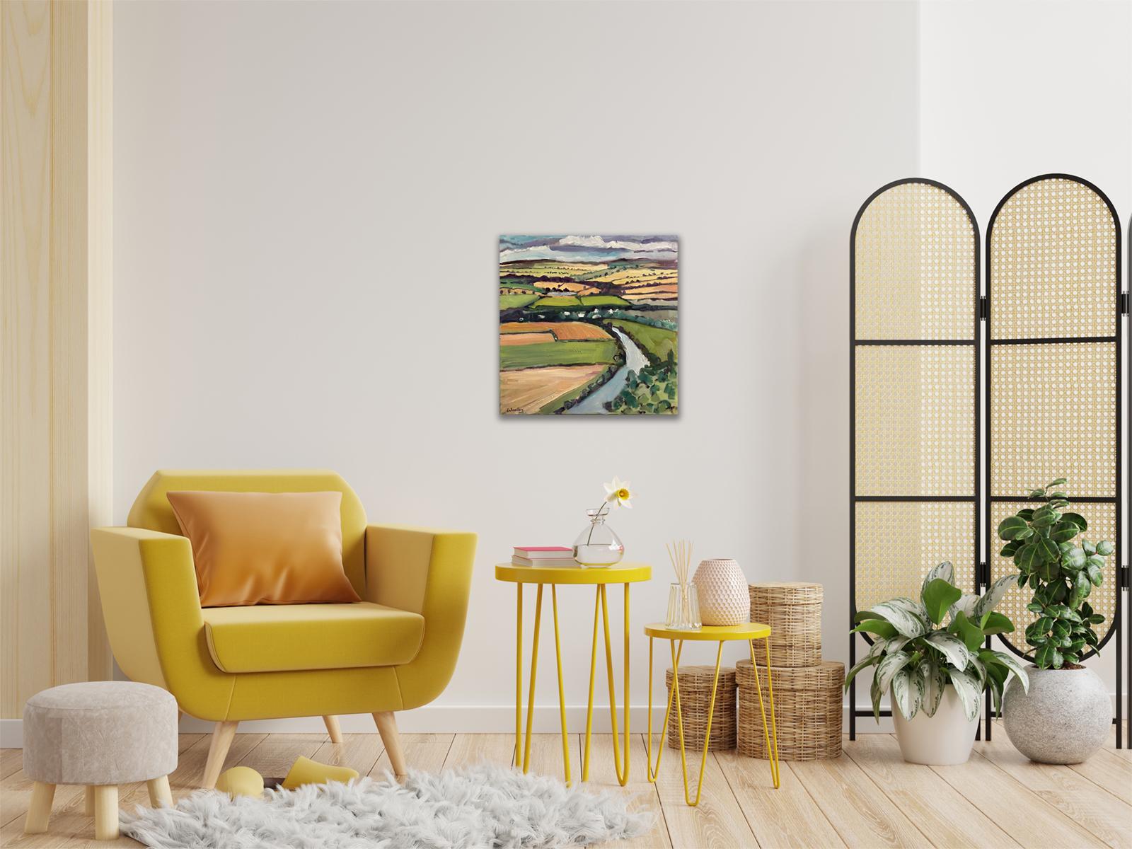De Goodrich, Peinture originale, Paysage, Champ, Nature en vente 5