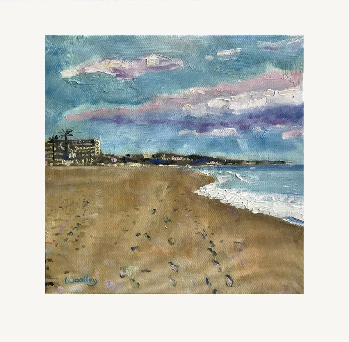 La Cala Beach, Spain, Original painting, Landscape, Seascape, Beach  For Sale 3