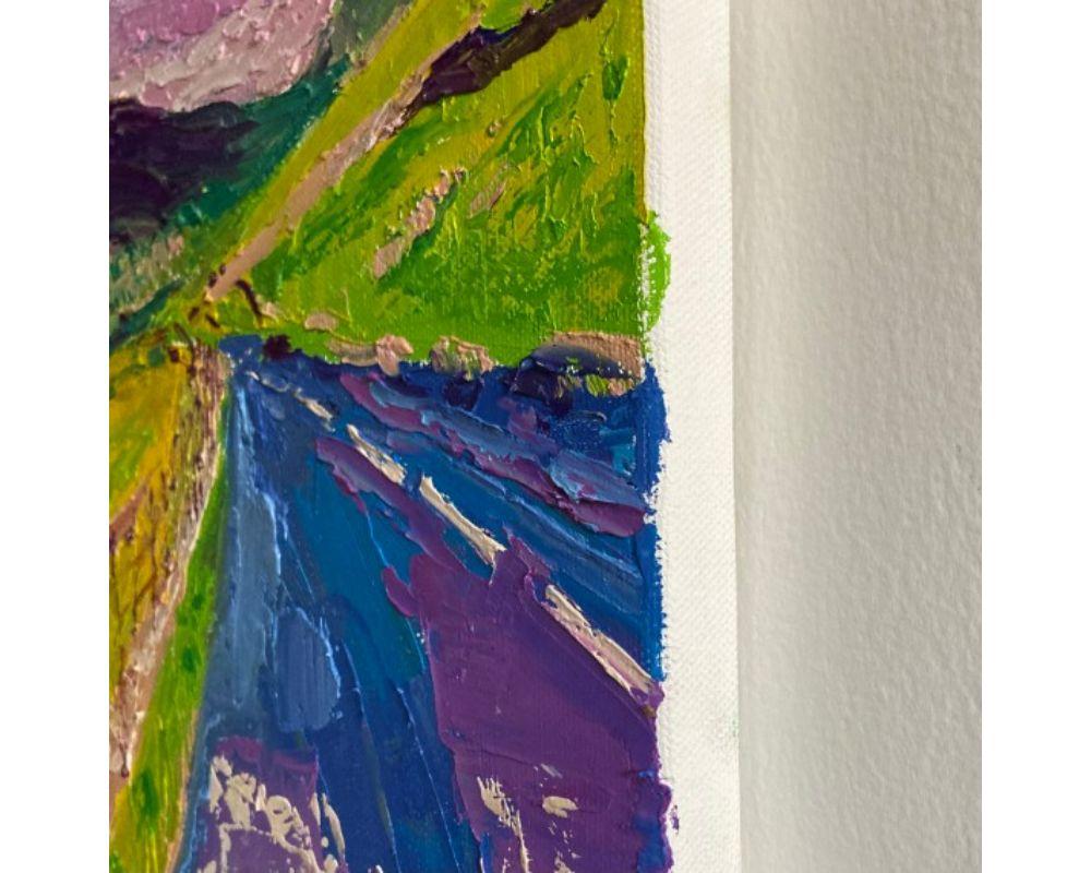 Peinture de paysage, Happy Art, Northumbria, Eleanor Woolley, Lake District Drive en vente 3