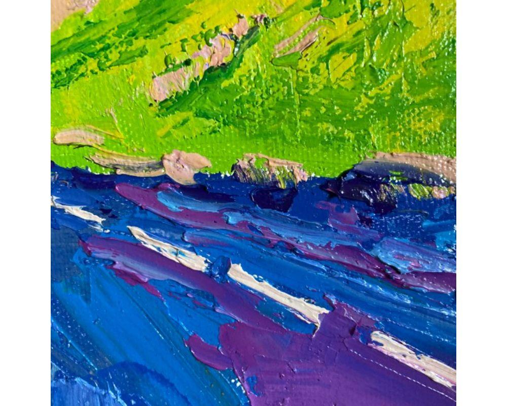 Peinture de paysage, Happy Art, Northumbria, Eleanor Woolley, Lake District Drive en vente 6