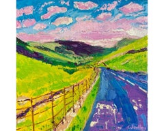 Lake District Drive, Eleanor Woolley, Landscape Painting, Happy Art, Northumbria