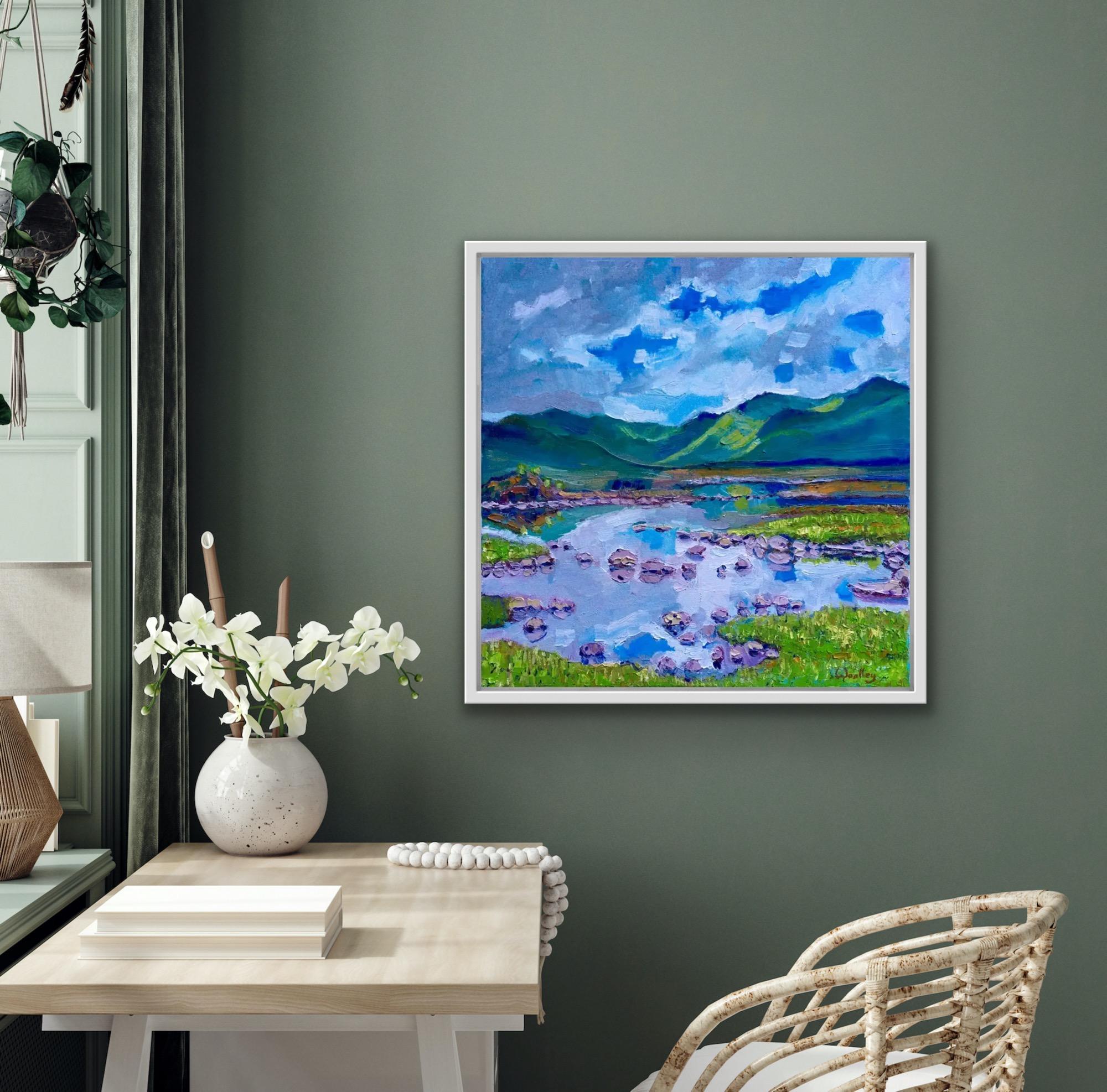 Loch Ba Rannoch Moor, Scotland, Original Painting, Landscape art, Mountains For Sale 8
