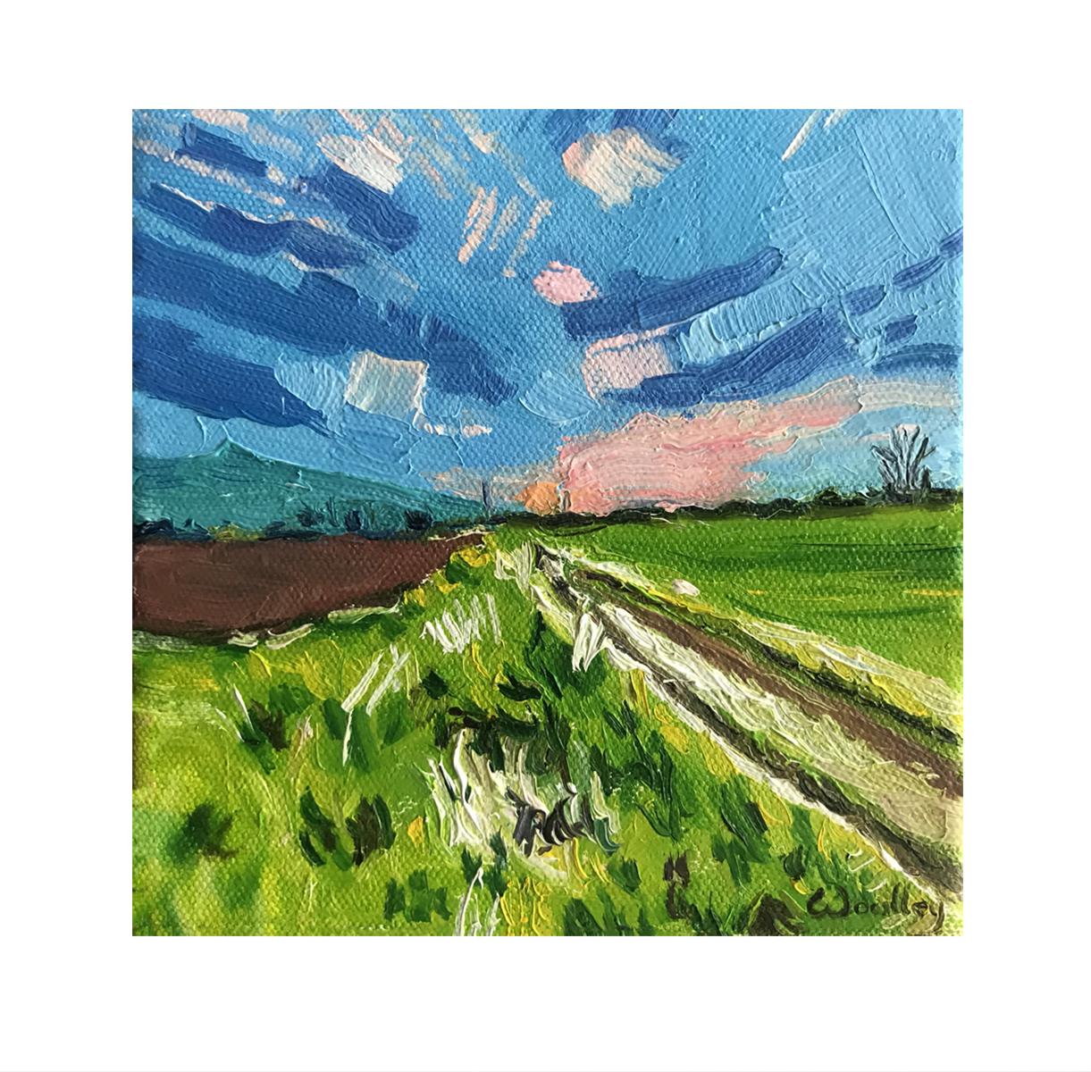 Mayhill Landscape & The Pennine Way, Set of 2, Diptych, original, landscape For Sale 1