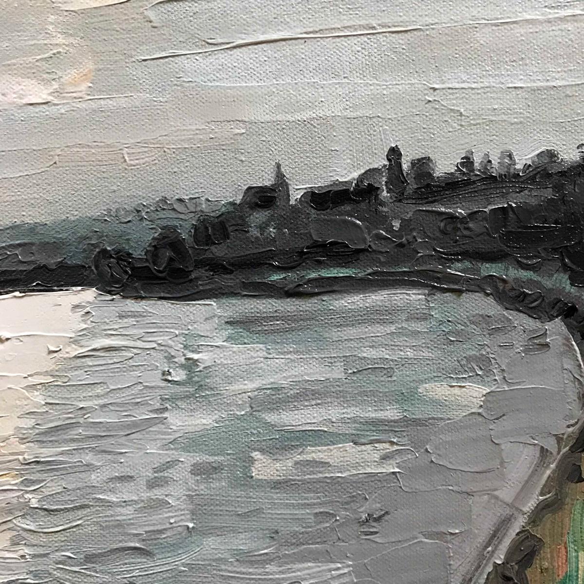 Newnham on Severn, pintura original, contemporáneo, paisaje en venta 1