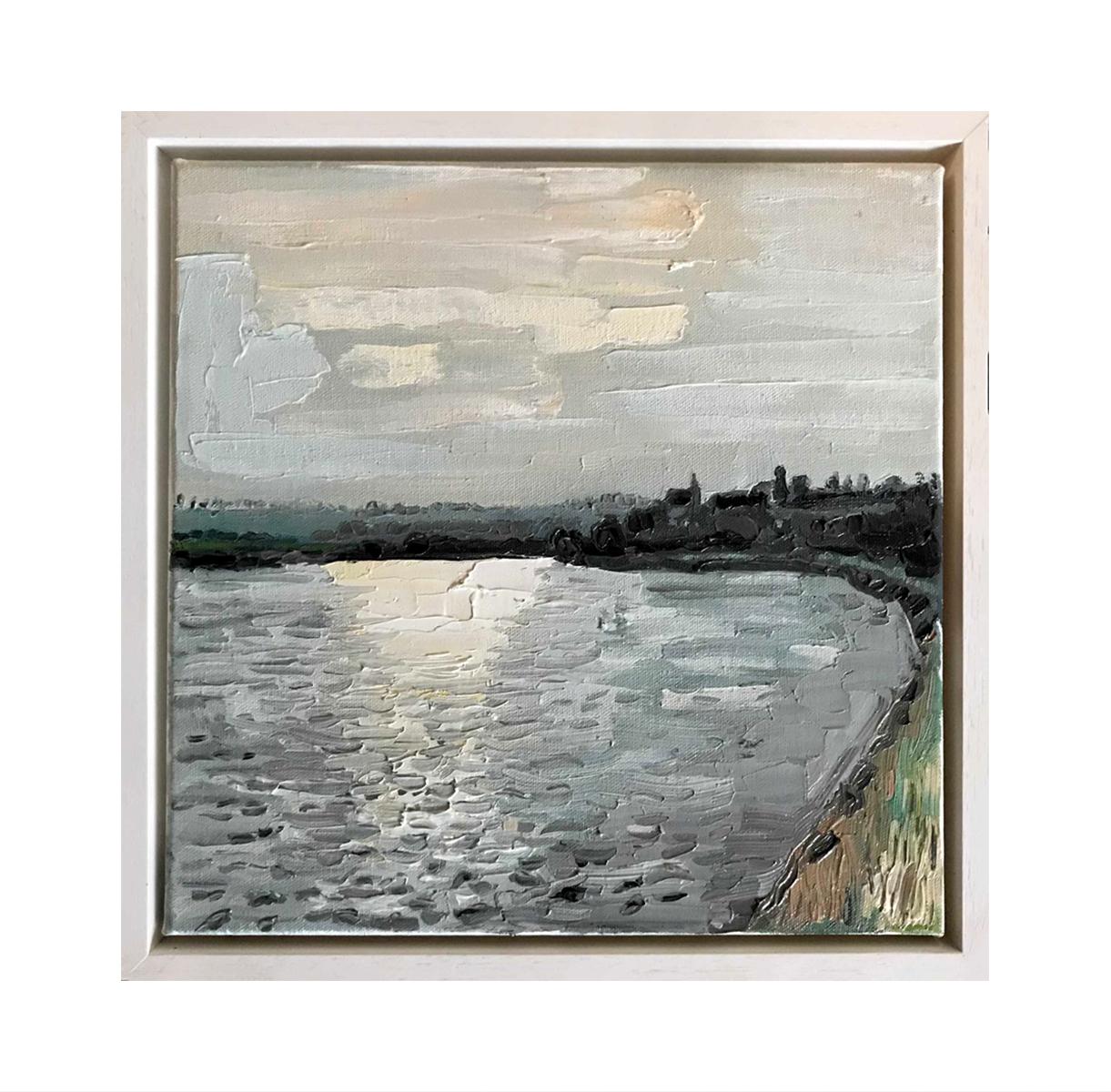 Newnham on Severn, pintura original, contemporáneo, paisaje en venta 3