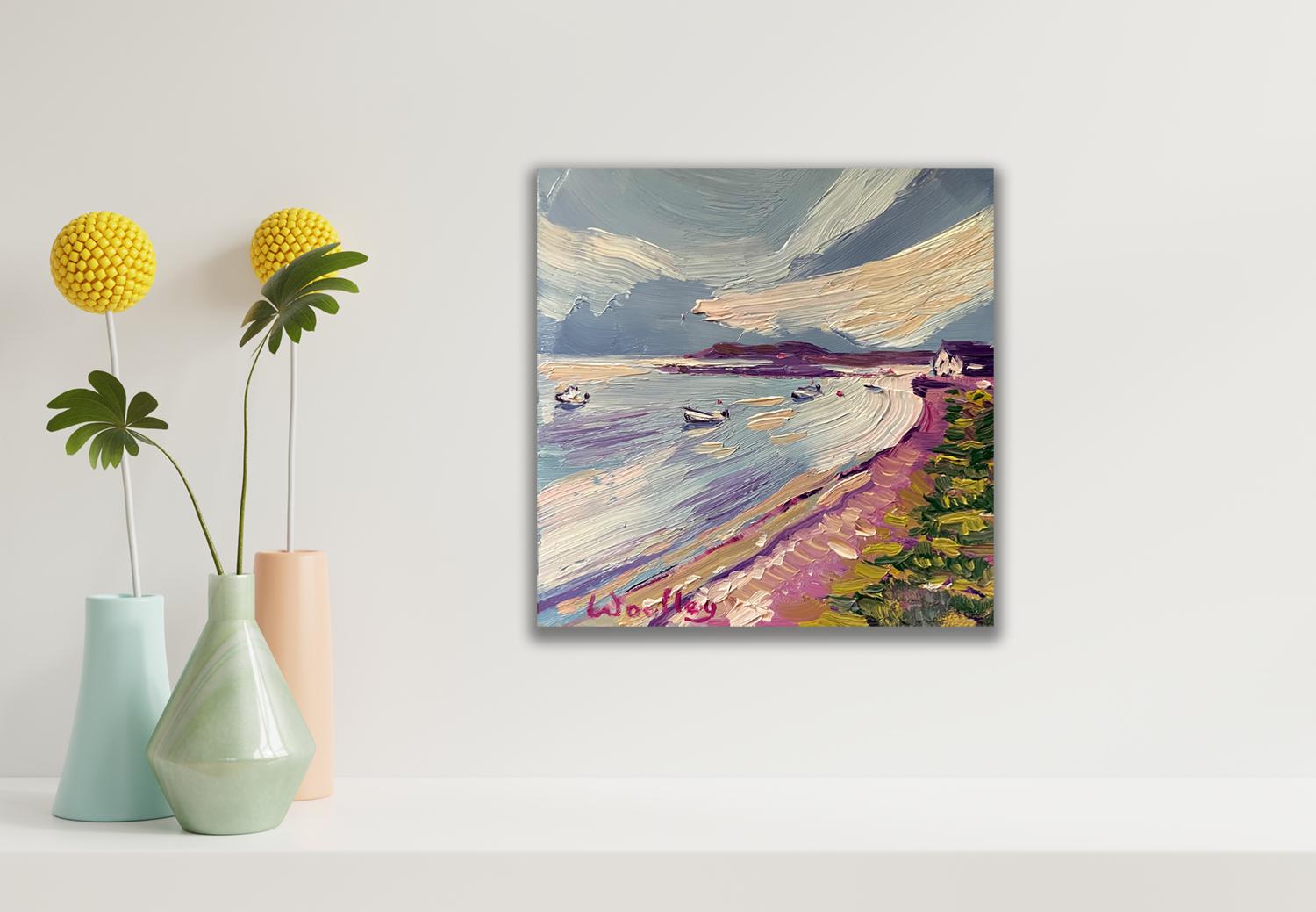 Newport Boats, Original painting, Landscape, Boats, Sea For Sale 5