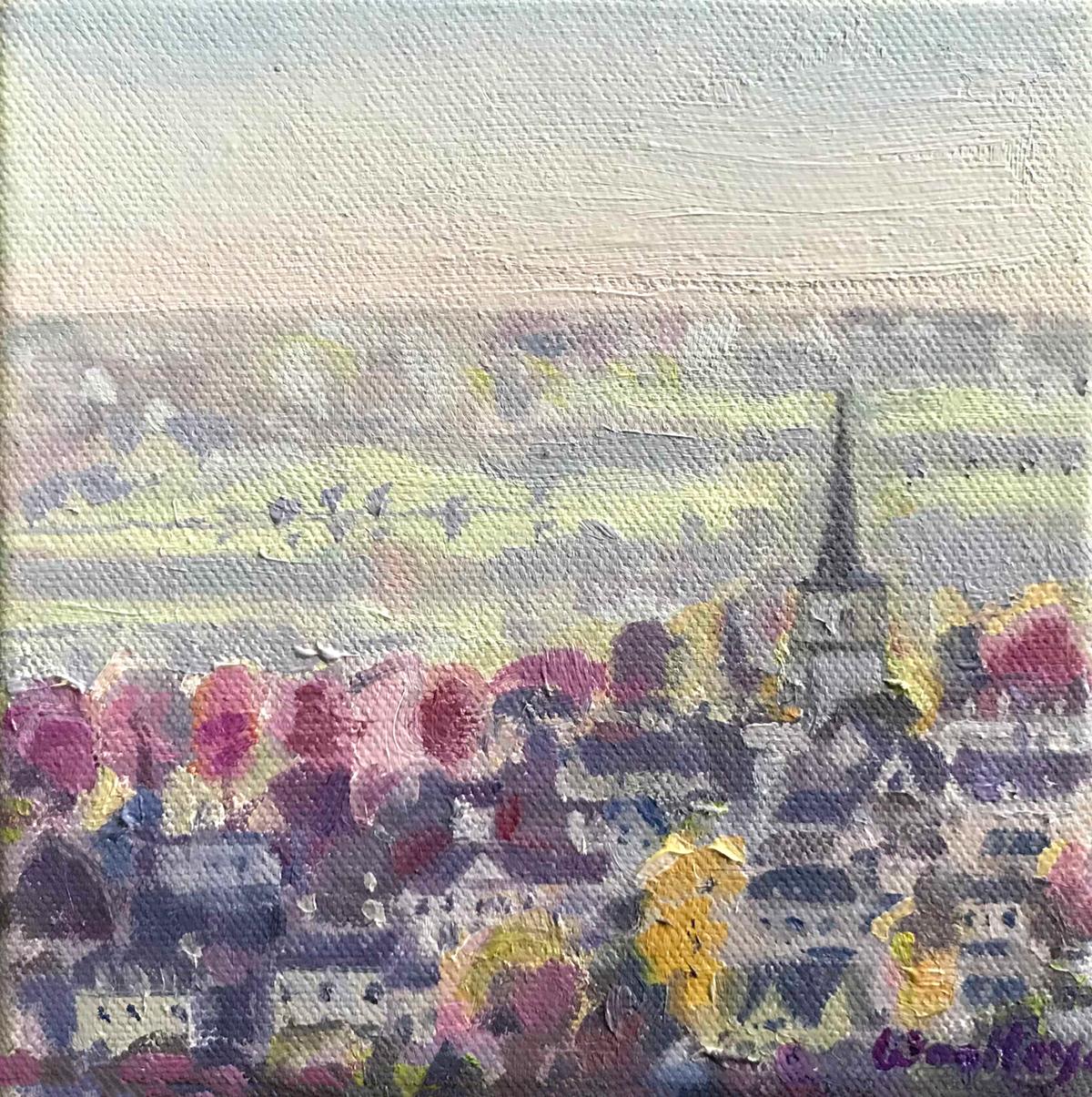 Painswick, Original painting, Landscape, Nature, Cityscape For Sale 6