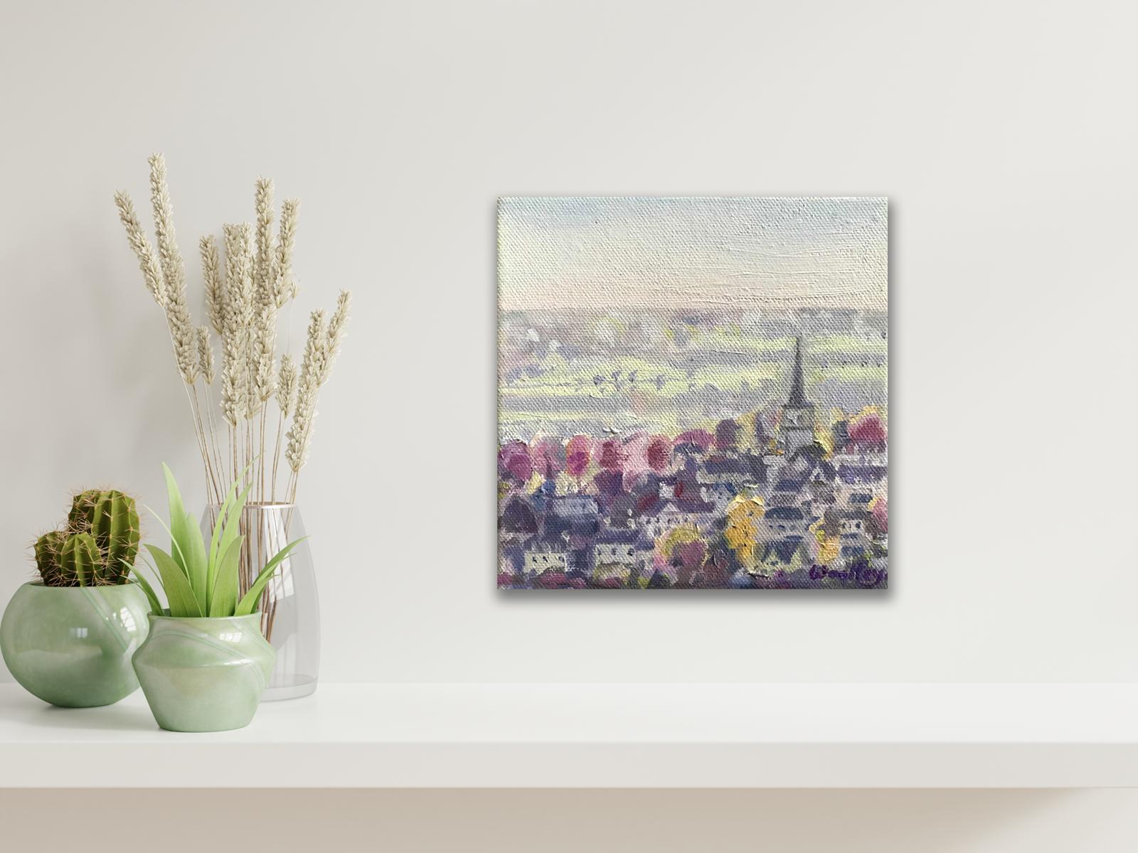 Painswick, Original painting, Landscape, Nature, Cityscape For Sale 4