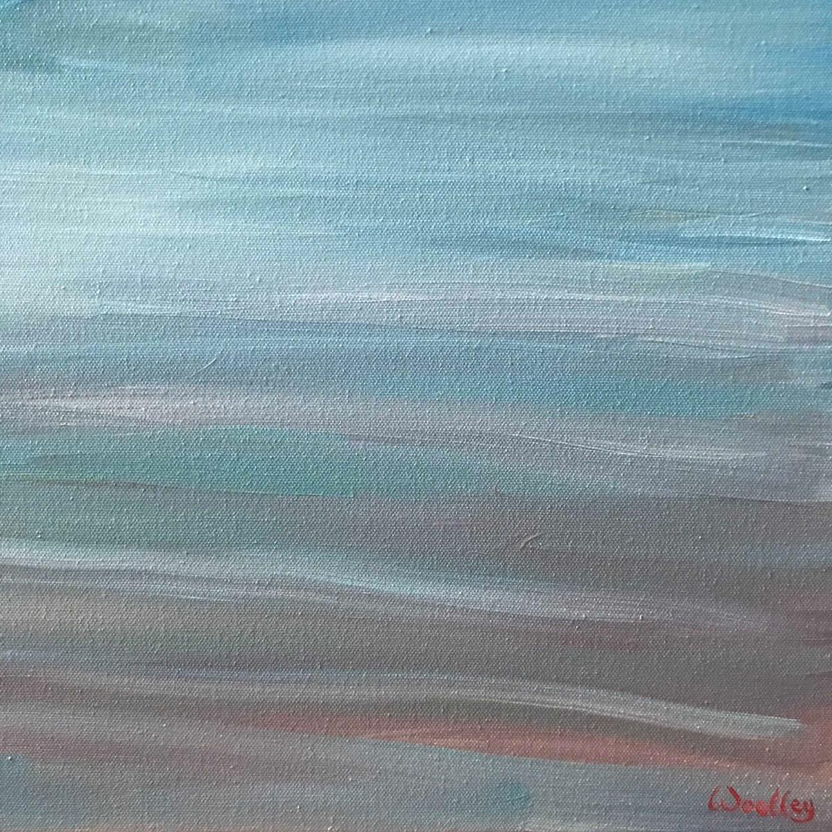 Playa de Polzeath, Cornualles, Pintura original, Óleo sobre lienzo, Arte costero, Playa en venta 6
