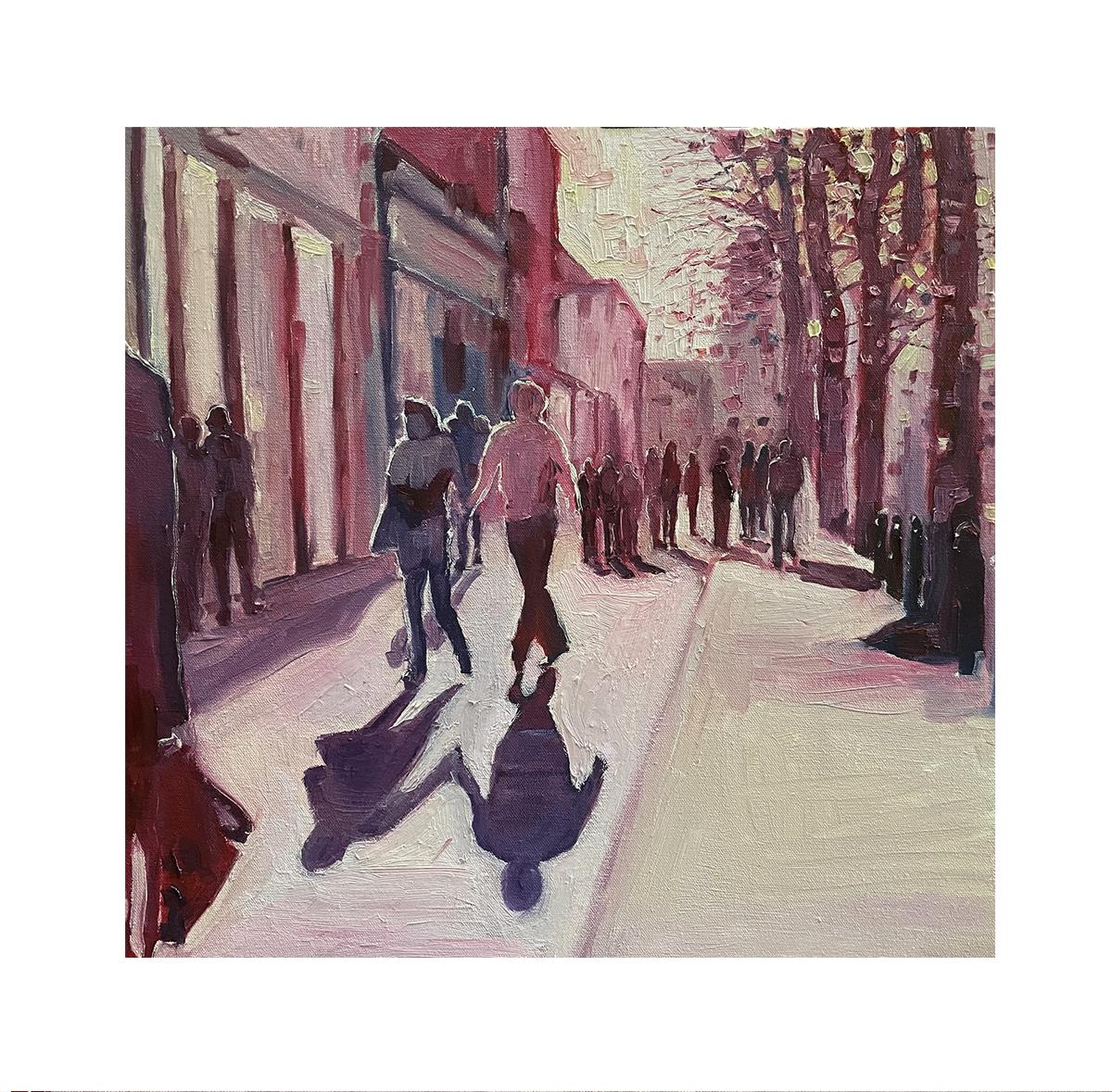 Purple Shadows by Eleanor Woolley, Landscape paintings, Original painting  1
