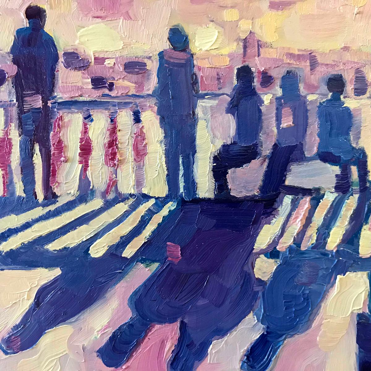 Mirador de San Martino Nápoles, Expresionista, Pintura sobre madera, Paisaje en venta 1