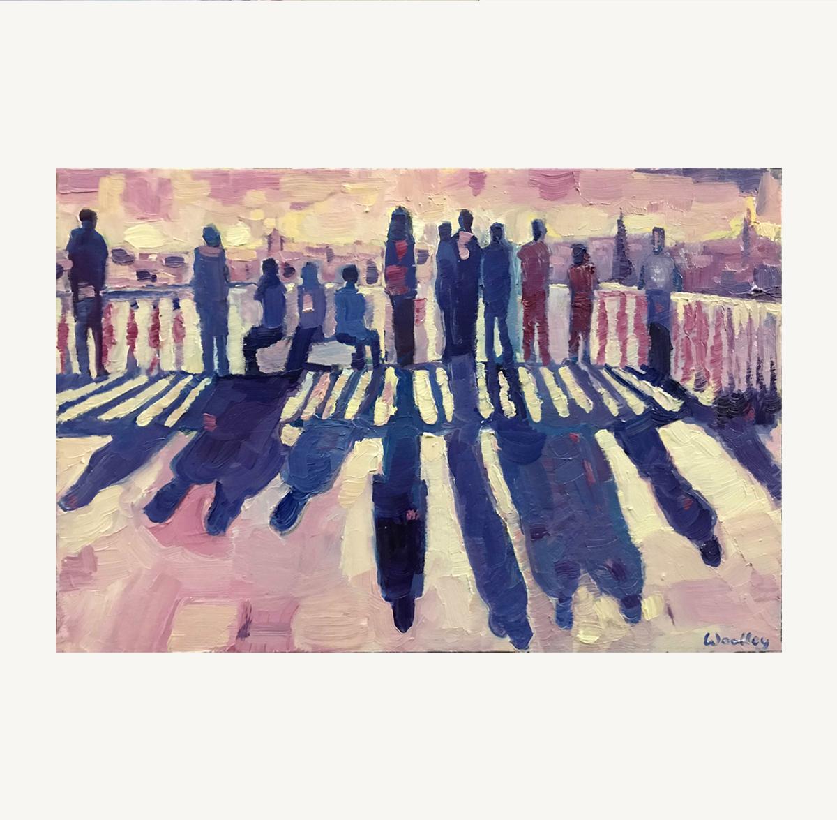 Mirador de San Martino Nápoles, Expresionista, Pintura sobre madera, Paisaje en venta 3