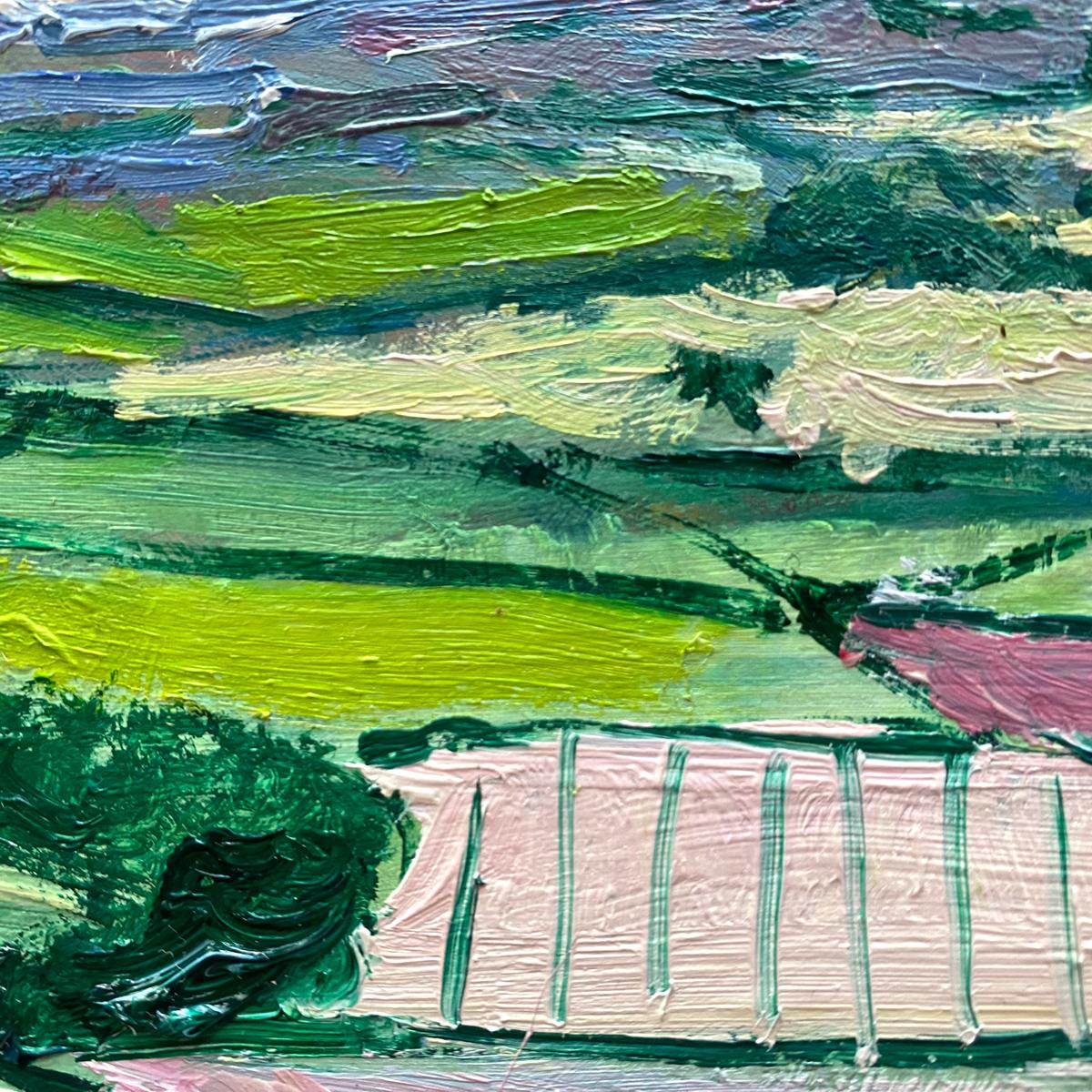 Severn Vale Sunrise - Painting de Eleanor Woolley