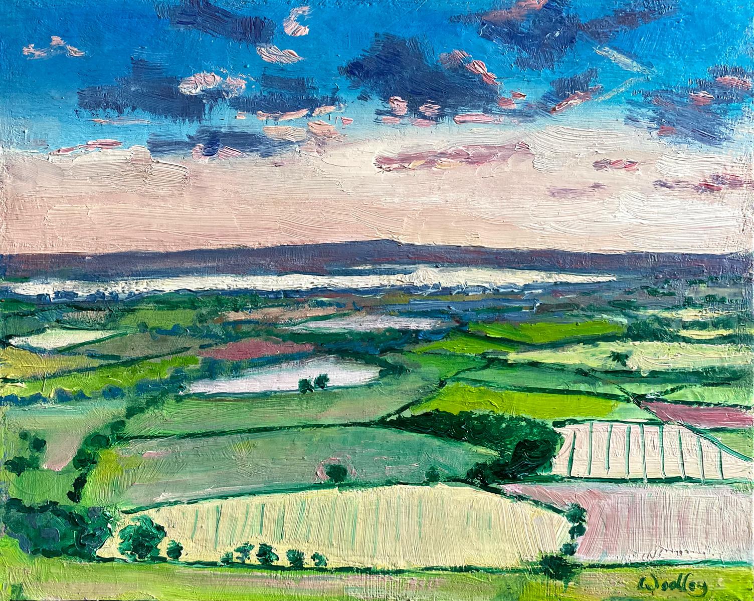 Landscape Painting Eleanor Woolley - Severn Vale Sunrise