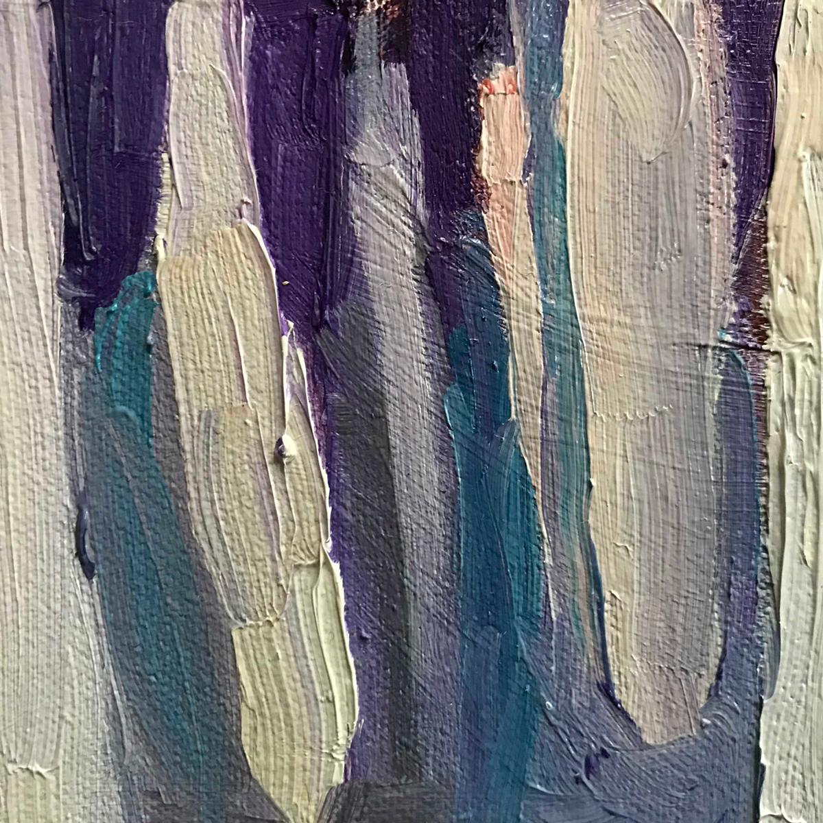 marché espagnol, peinture originale, paysage, personnes, figure, ombre en vente 3