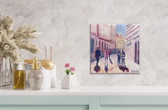 Spanish_town_Shadows, original painting, landscape, contemporary