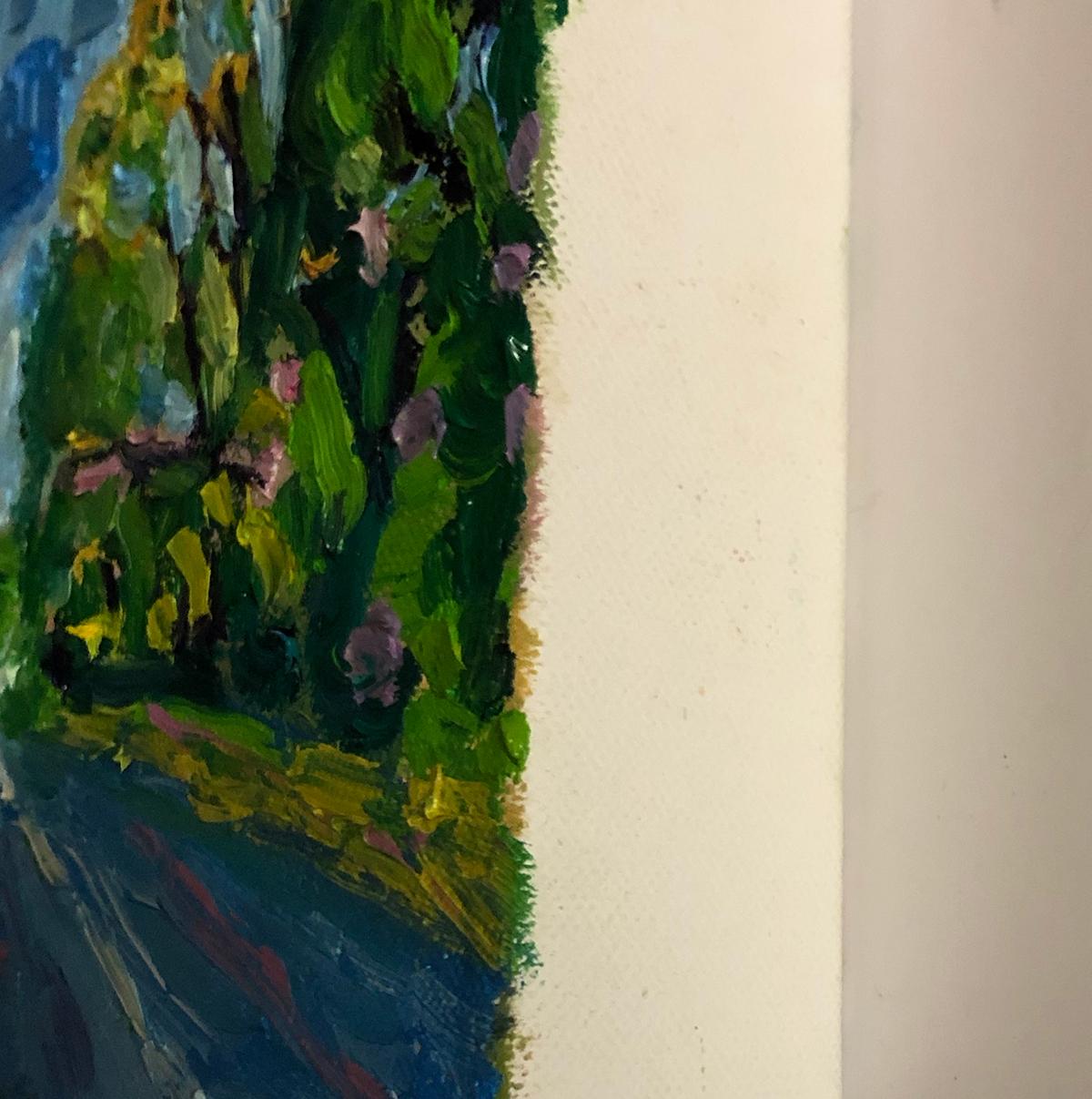 Da Spring Road a Deddington - Painting di Eleanor Woolley