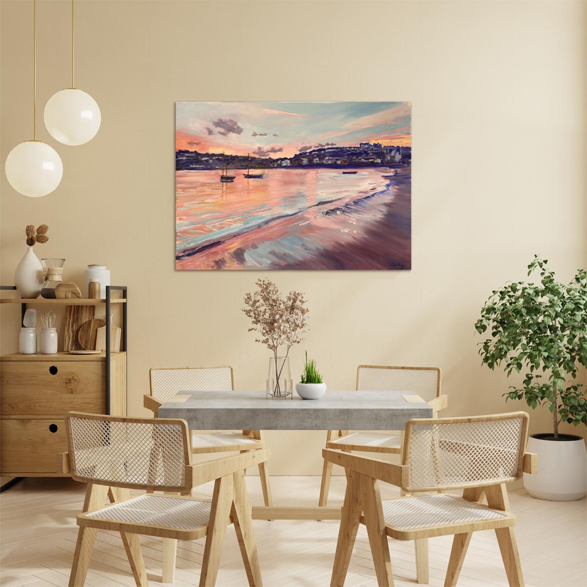 St Ives Harbour, Original, Landscape, contemporary For Sale 3