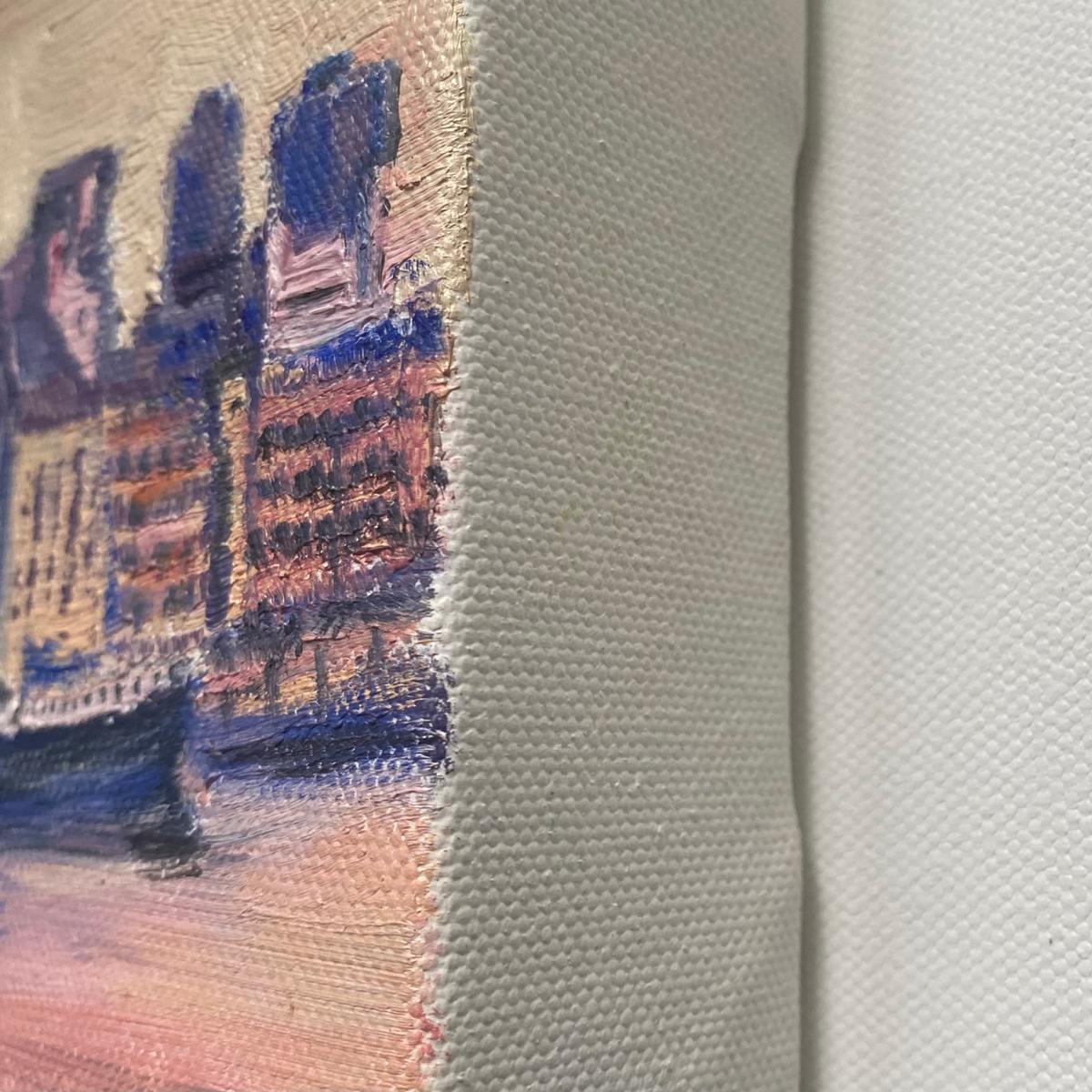 St Pauls, Original, paysage urbain, contemporain, peinture à l'huile, Londres - Expressionniste Painting par Eleanor Woolley