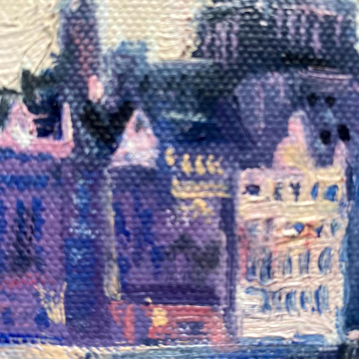 St Pauls, Original, paysage urbain, contemporain, peinture à l'huile, Londres en vente 1