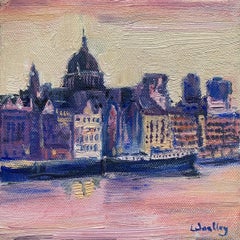 St Pauls, Originale, Paesaggio urbano, contemporaneo, pittura ad olio, Londra