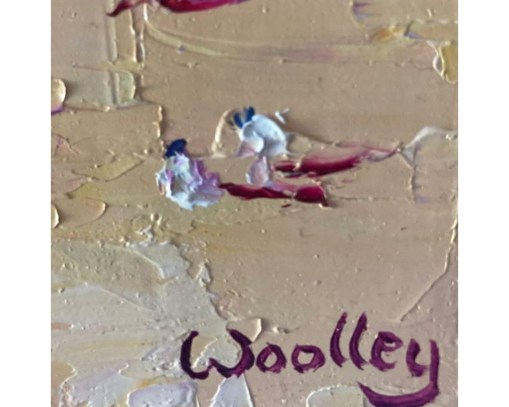 Tenby Shadows, Eleanor Woolley, Figurative Painting, Seaside Art, Beach Painting For Sale 3