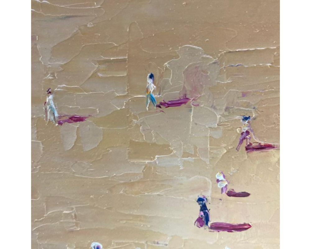 Tenby Shadows, Eleanor Woolley, peinture figurative, art des bords de mer, peinture de plage en vente 6