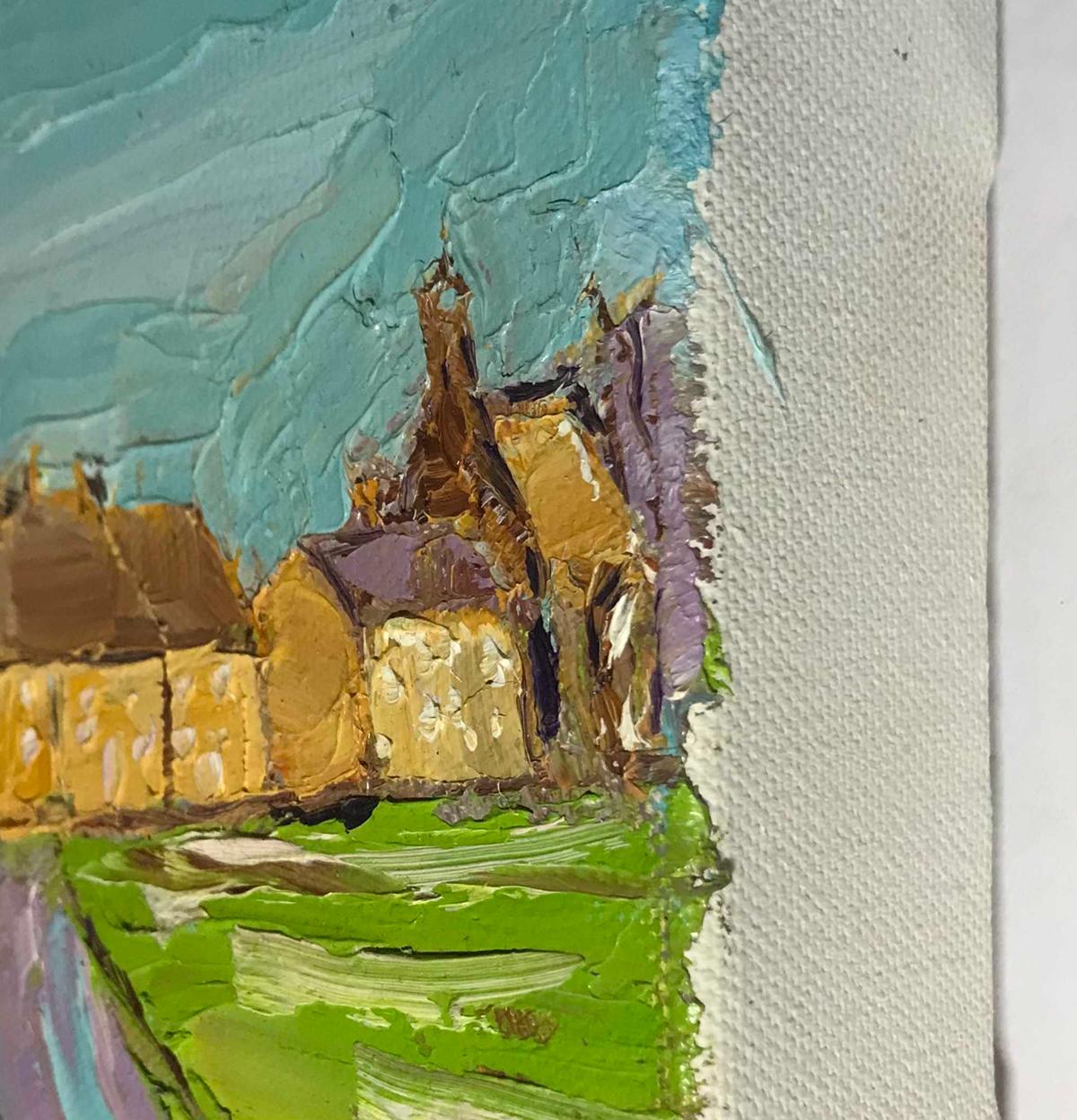 El camino de Hempton, pintura original, paisaje, contemporáneo - Painting Contemporáneo de Eleanor Woolley