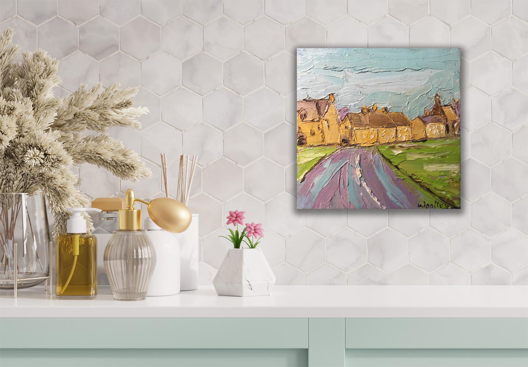 El camino de Hempton, pintura original, paisaje, contemporáneo en venta 3