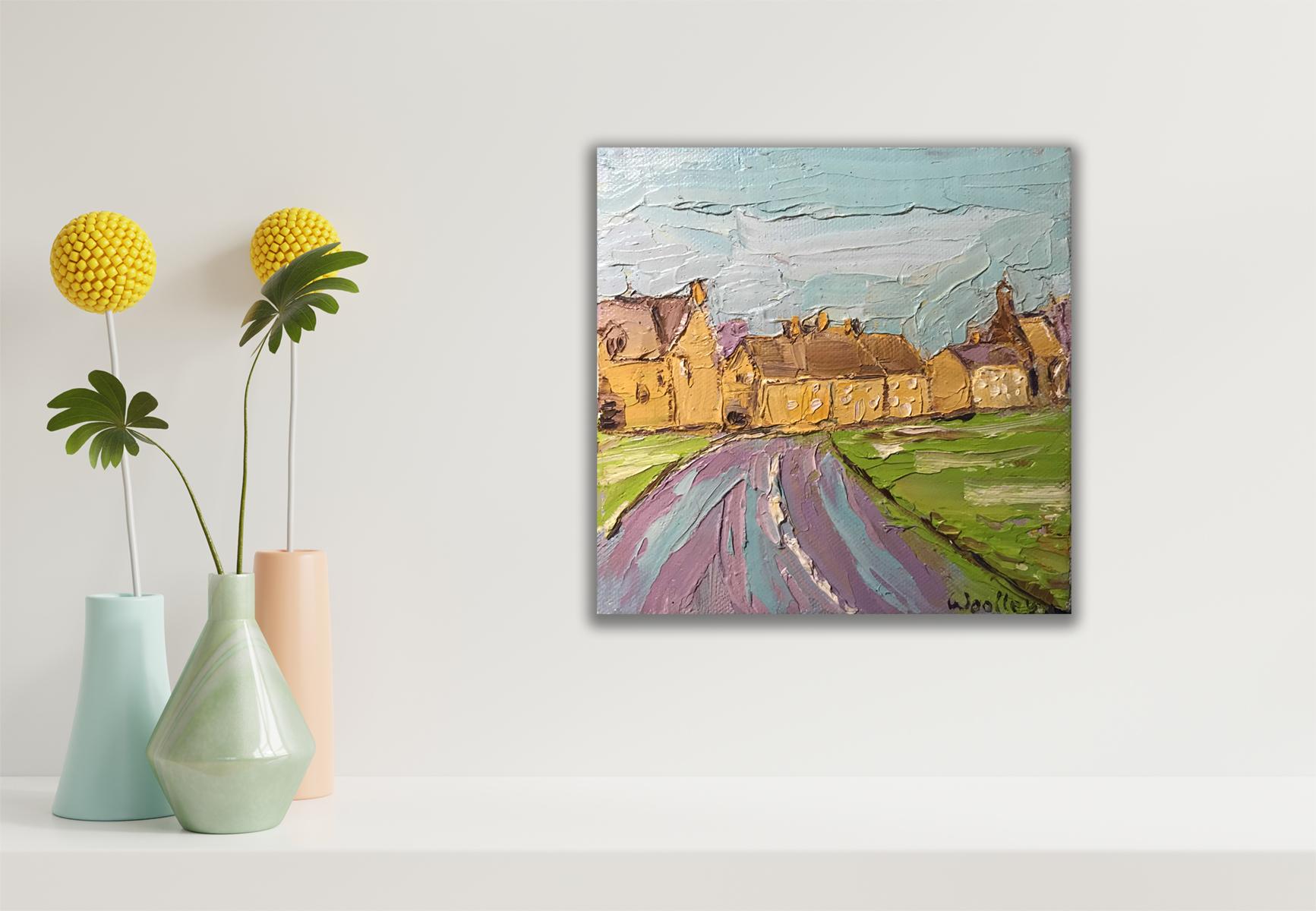 El camino de Hempton, pintura original, paisaje, contemporáneo en venta 4
