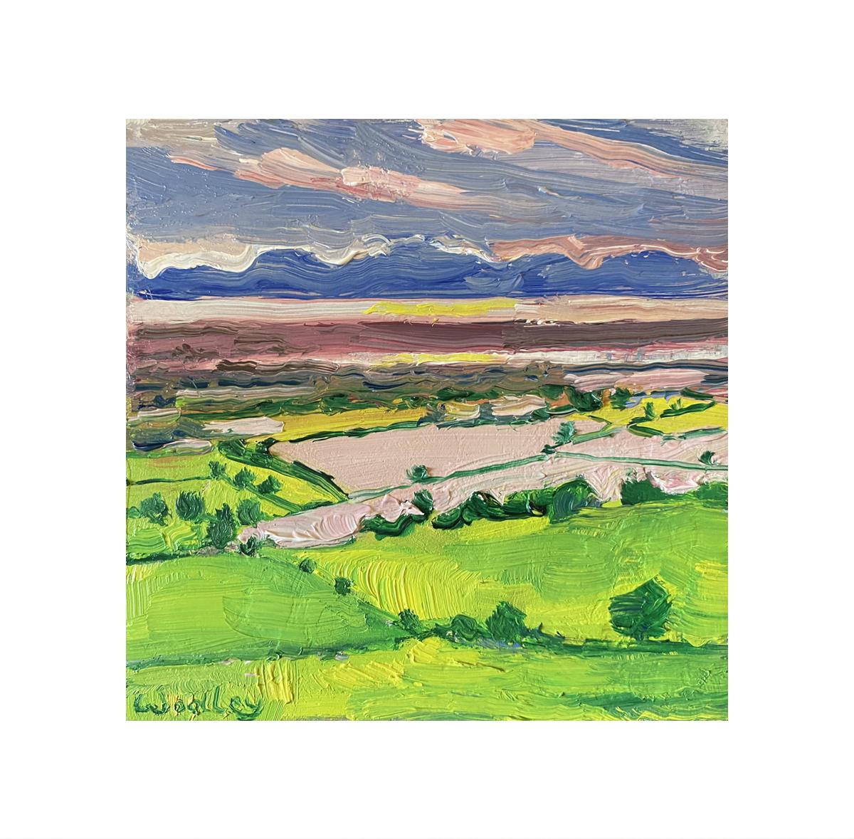 El valle del Severn, Original, Paisaje, Expresionista en venta 3