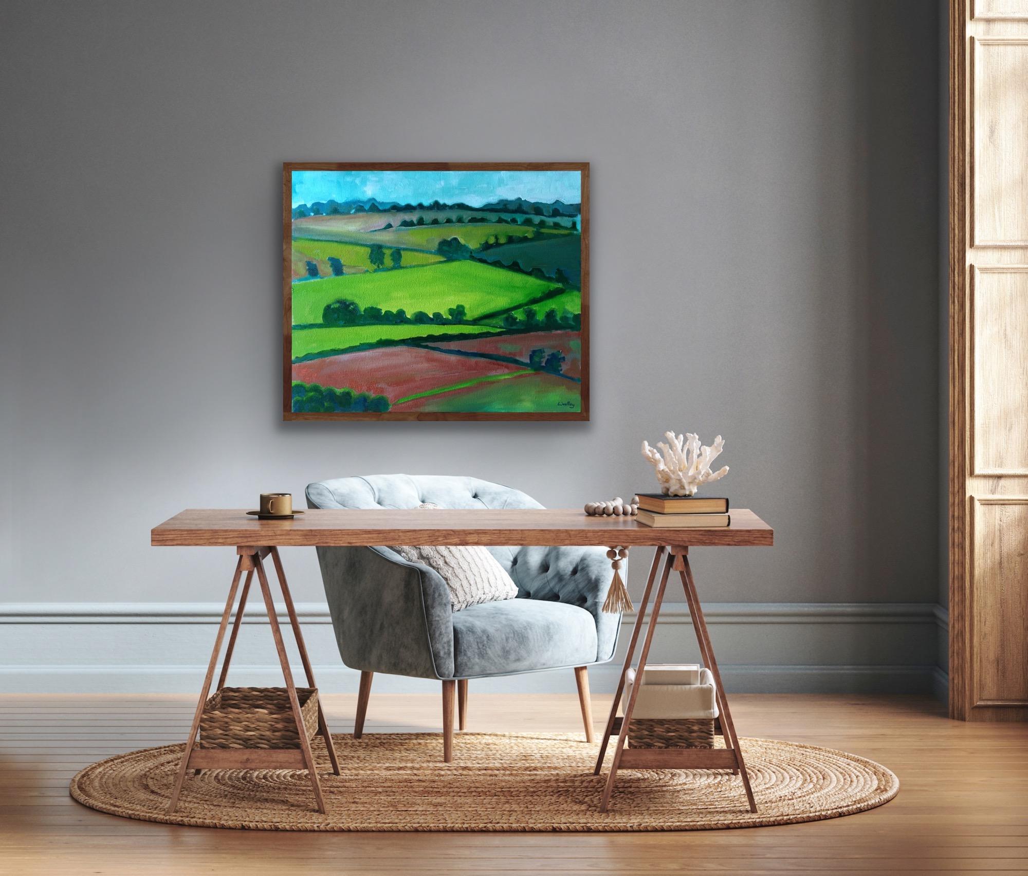 The View from Great Rollright, Cotswolds, Original painting, Landscape, Nature For Sale 6