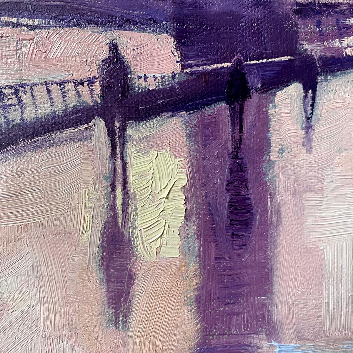 Sombras del Puente de la Torre, Original, Paisaje - Painting Expresionista de Eleanor Woolley
