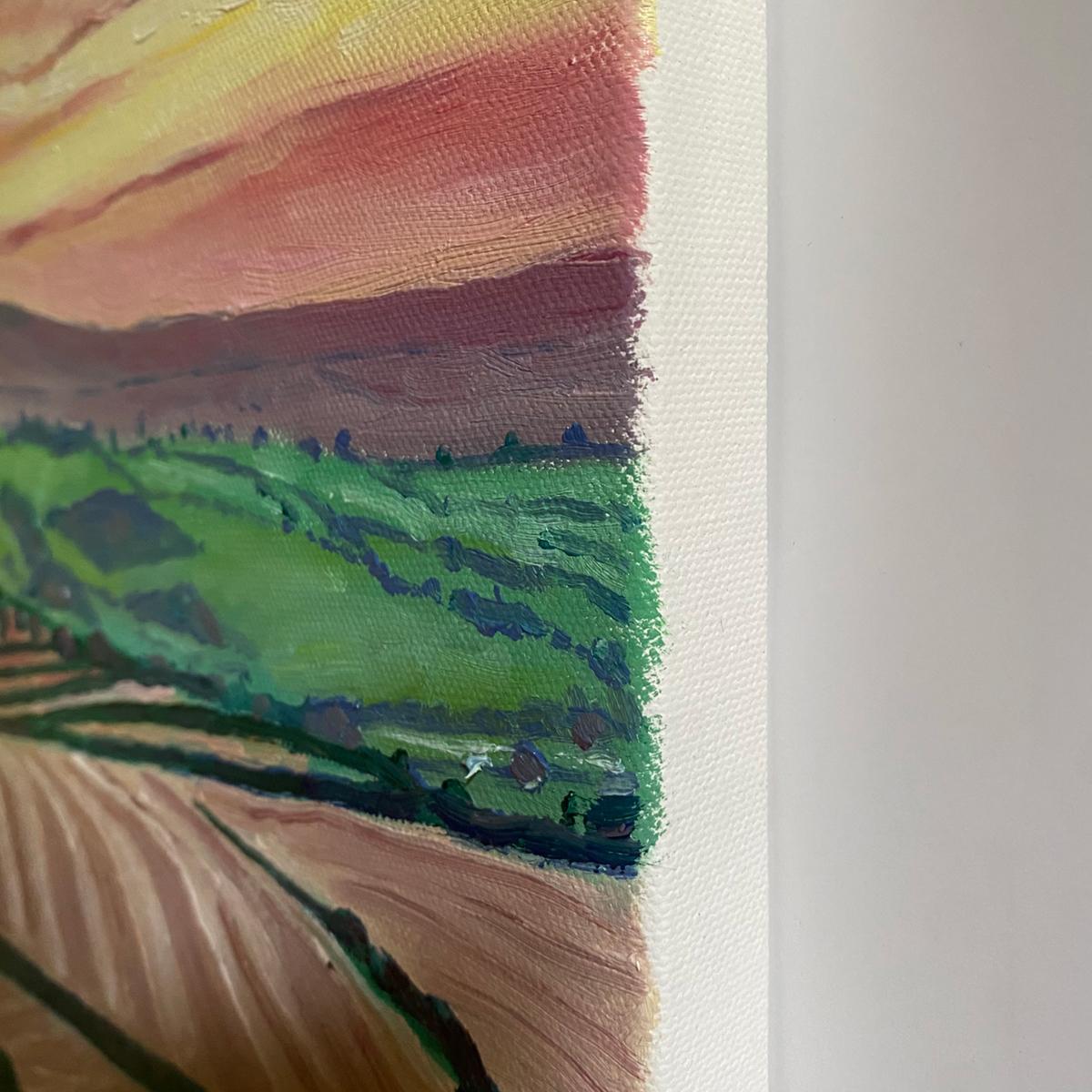 Truro Hill, Original, Paisaje - Painting Expresionista de Eleanor Woolley