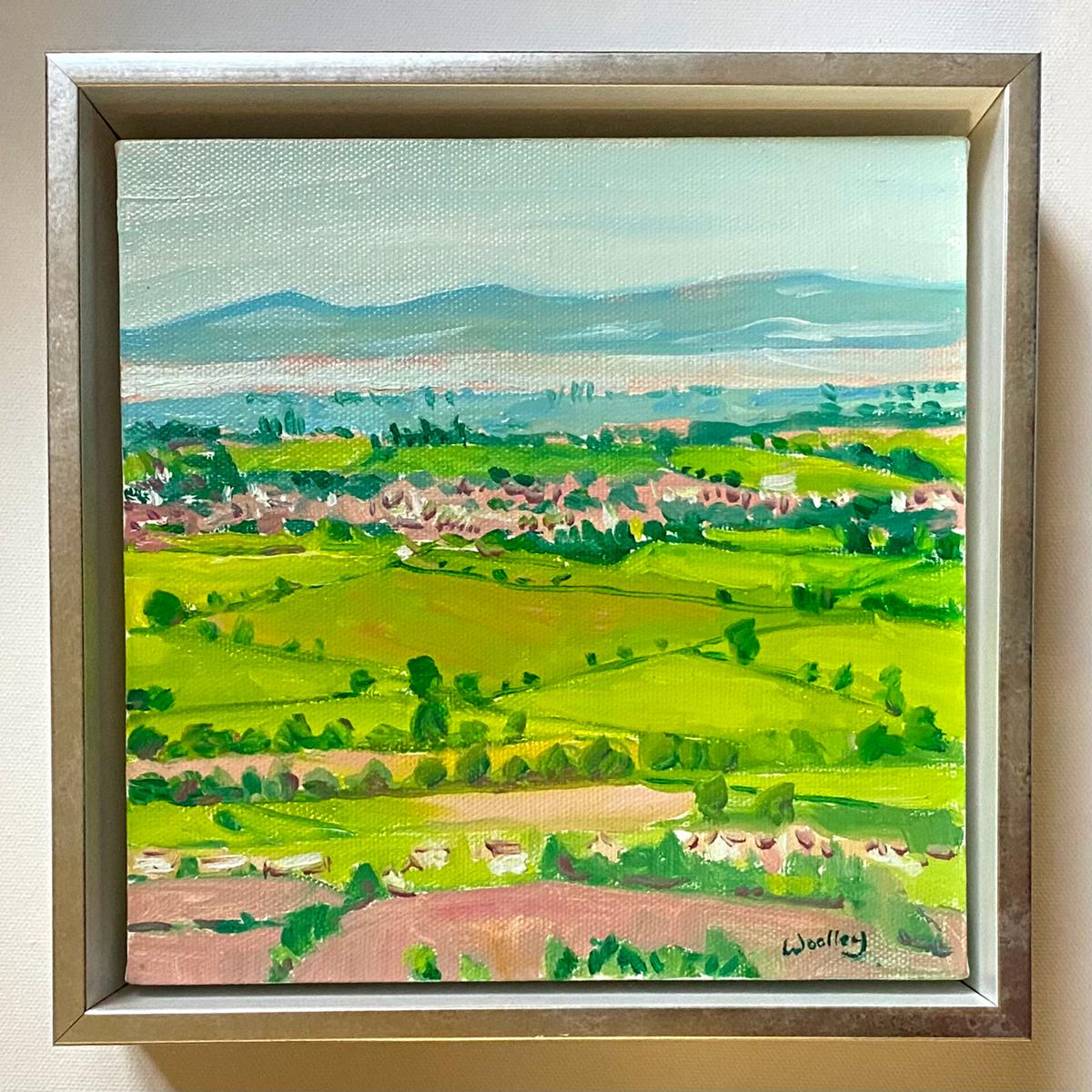 Landscape Painting de Eleanor Woolley - Vistas desde Sidra con Rosie 1, Original, Paisaje