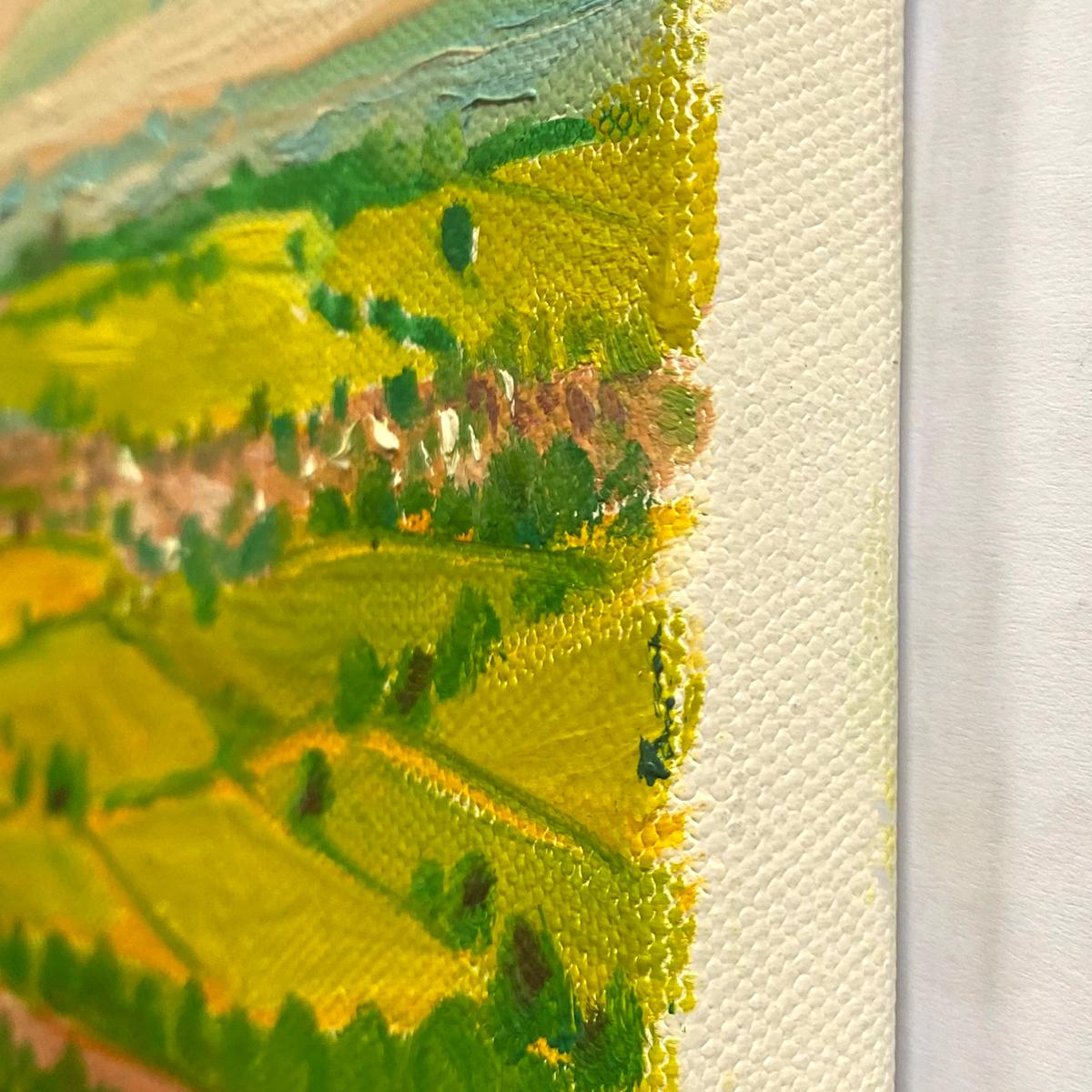 Ansichten von Cider with Rosie 2, Original, Landschaft (Expressionismus), Painting, von Eleanor Woolley