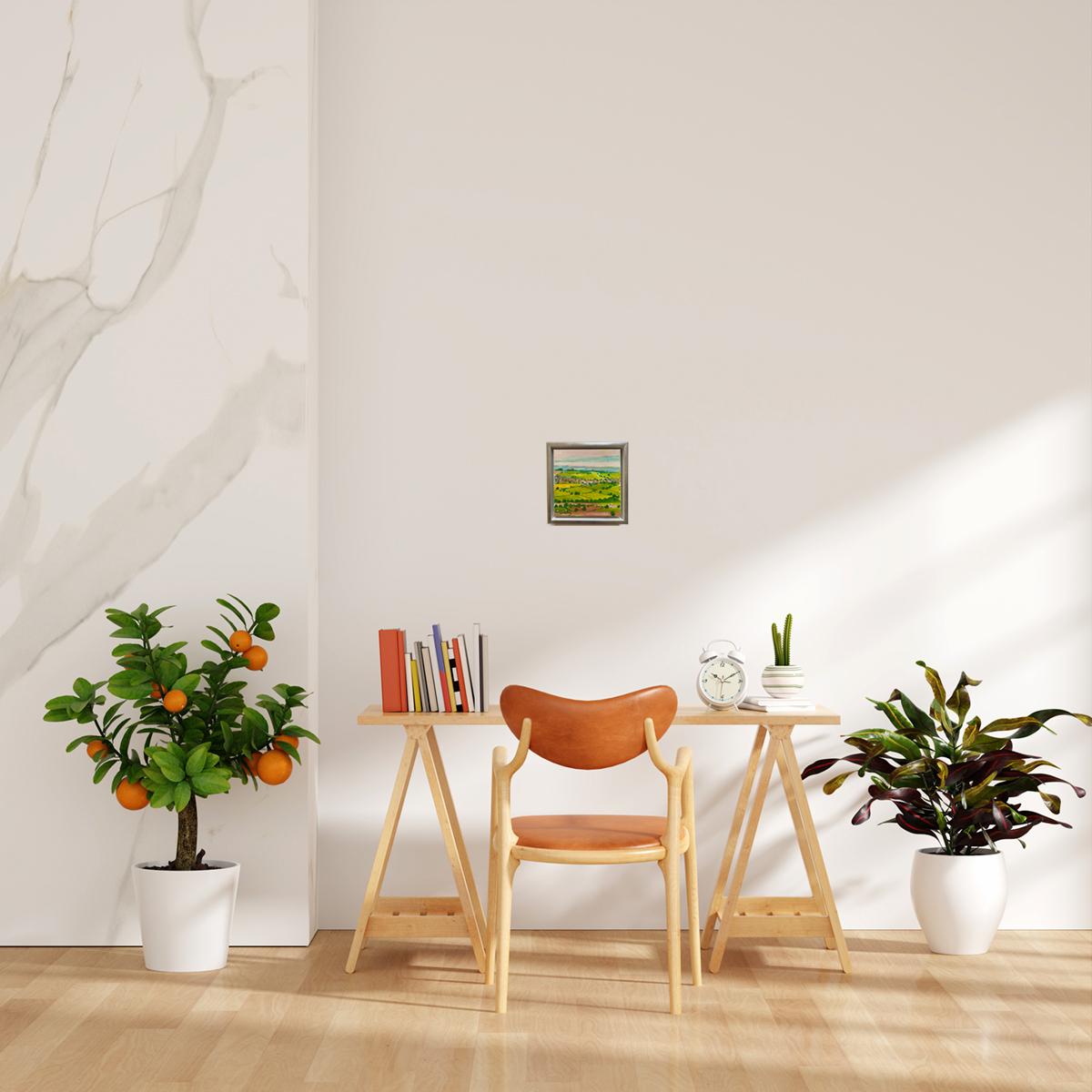 Ansichten von Cider with Rosie 2, Original, Landschaft im Angebot 2