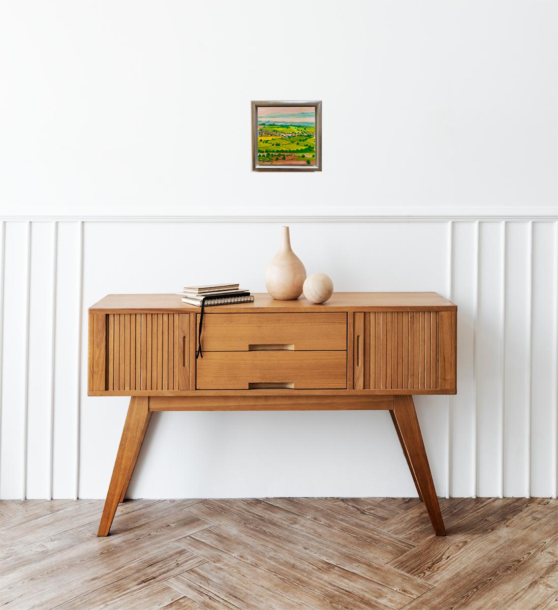 Ansichten von Cider with Rosie 2, Original, Landschaft im Angebot 3