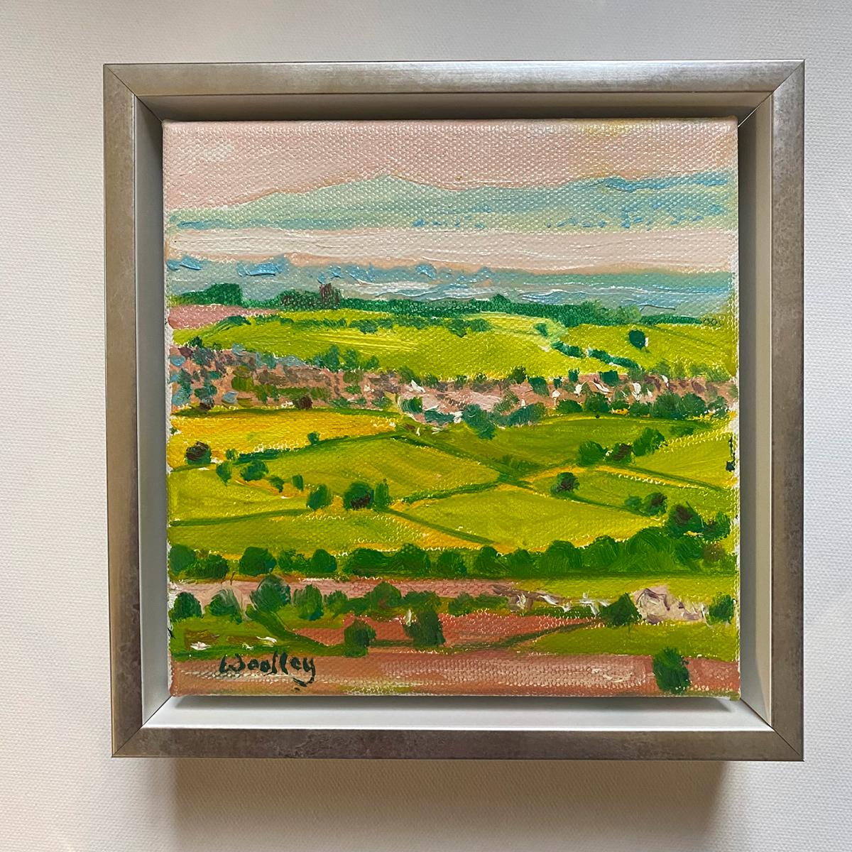 Eleanor Woolley Landscape Painting – Ansichten von Cider with Rosie 2, Original, Landschaft