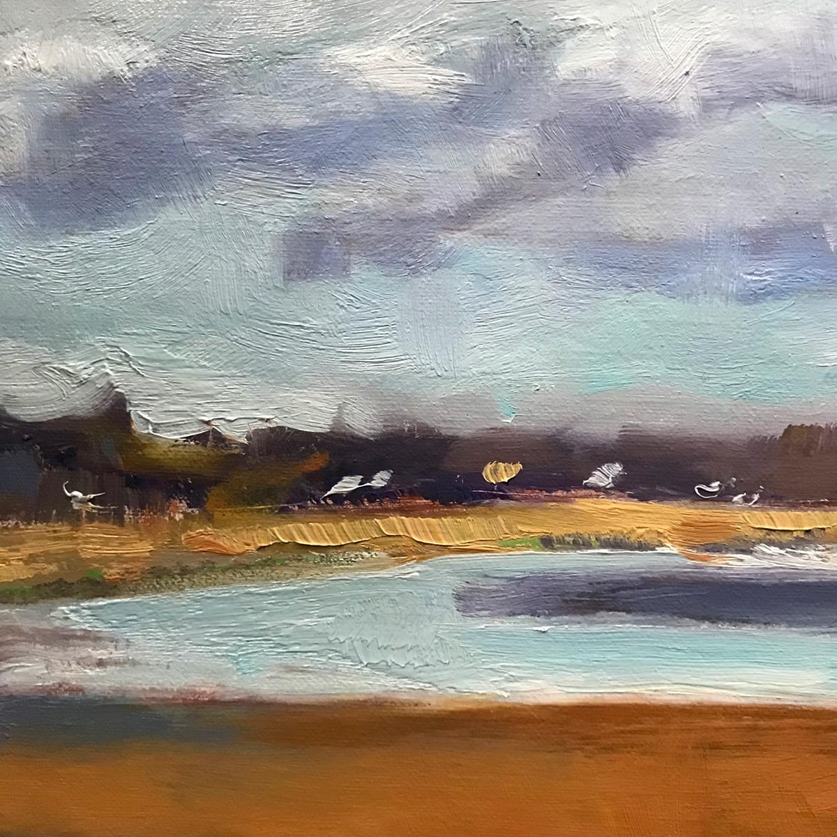 Camminando fuori da Newnham, paesaggio contemporaneo in vendita 8