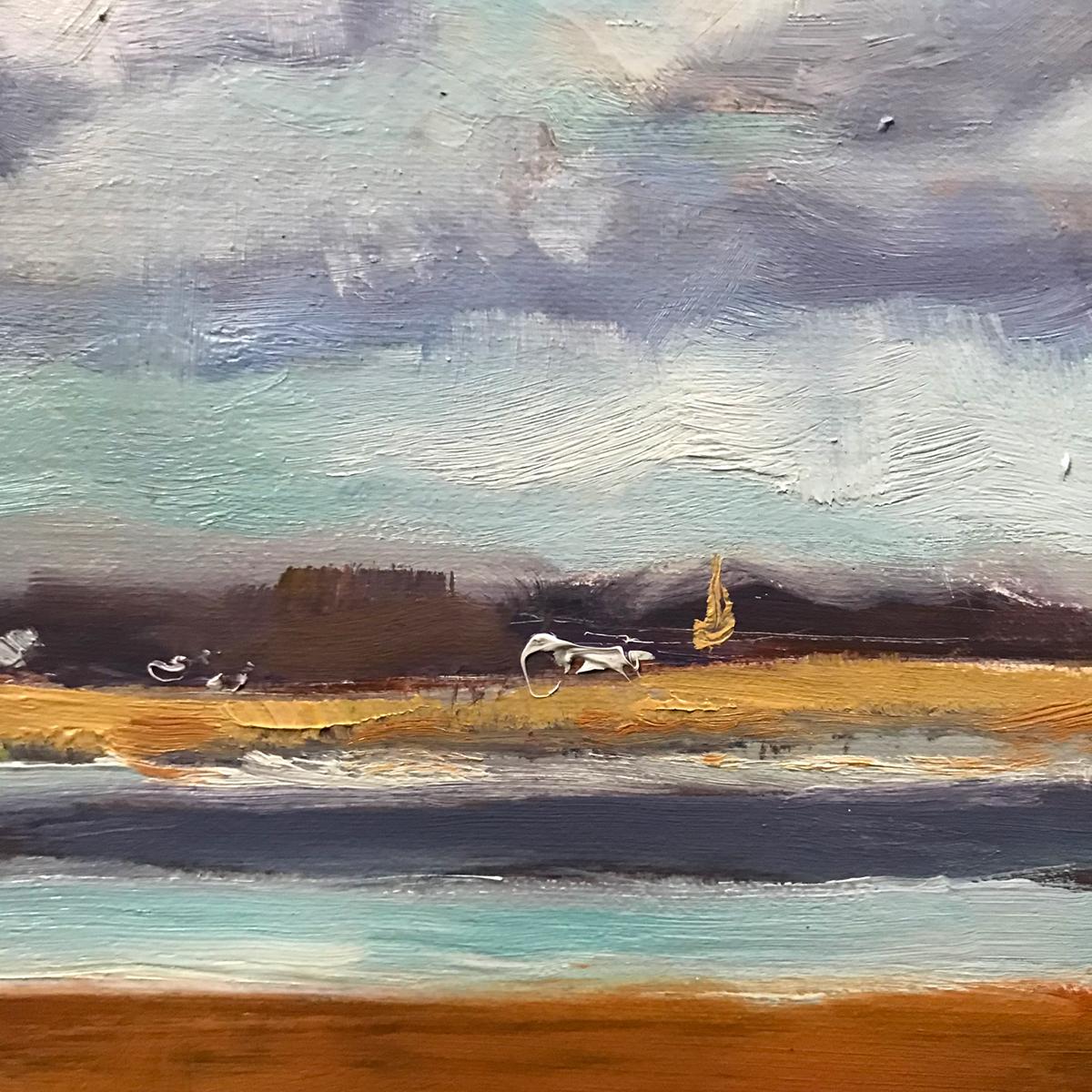 Camminando fuori da Newnham, paesaggio contemporaneo in vendita 9
