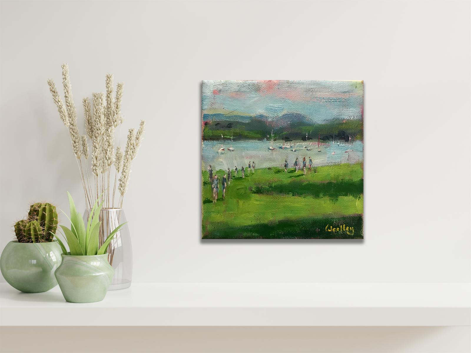 Windermere Shadows, peinture originale, contemporaine, paysage en vente 6