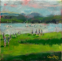 Ombre di Windermere, quadro originale, contemporaneo, paesaggio