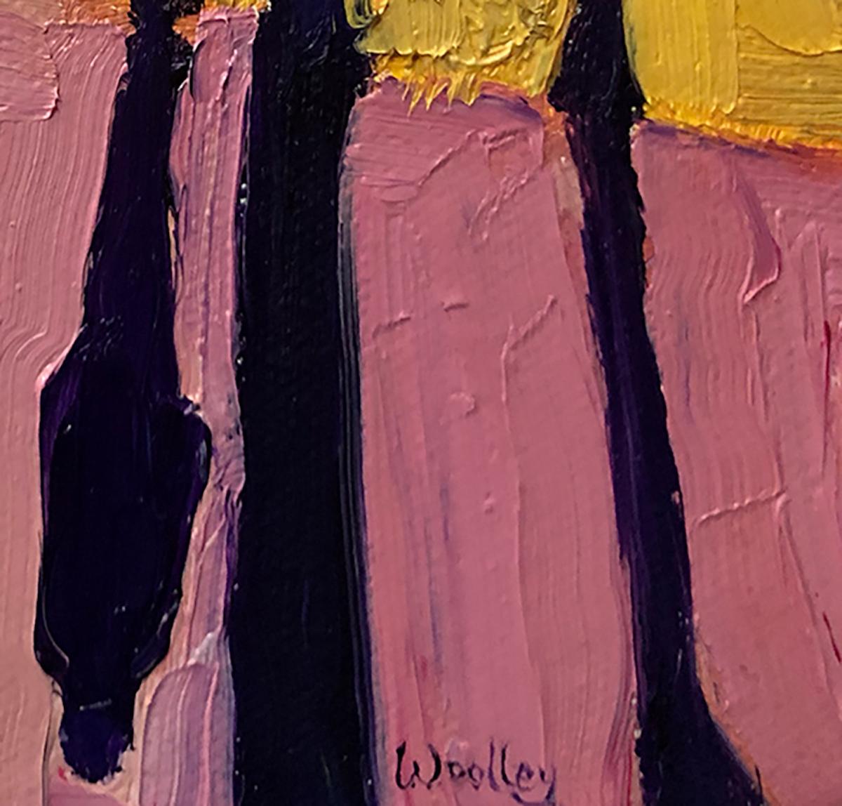 Sombras de invierno 33 - Painting Impresionista abstracto de Eleanor Woolley