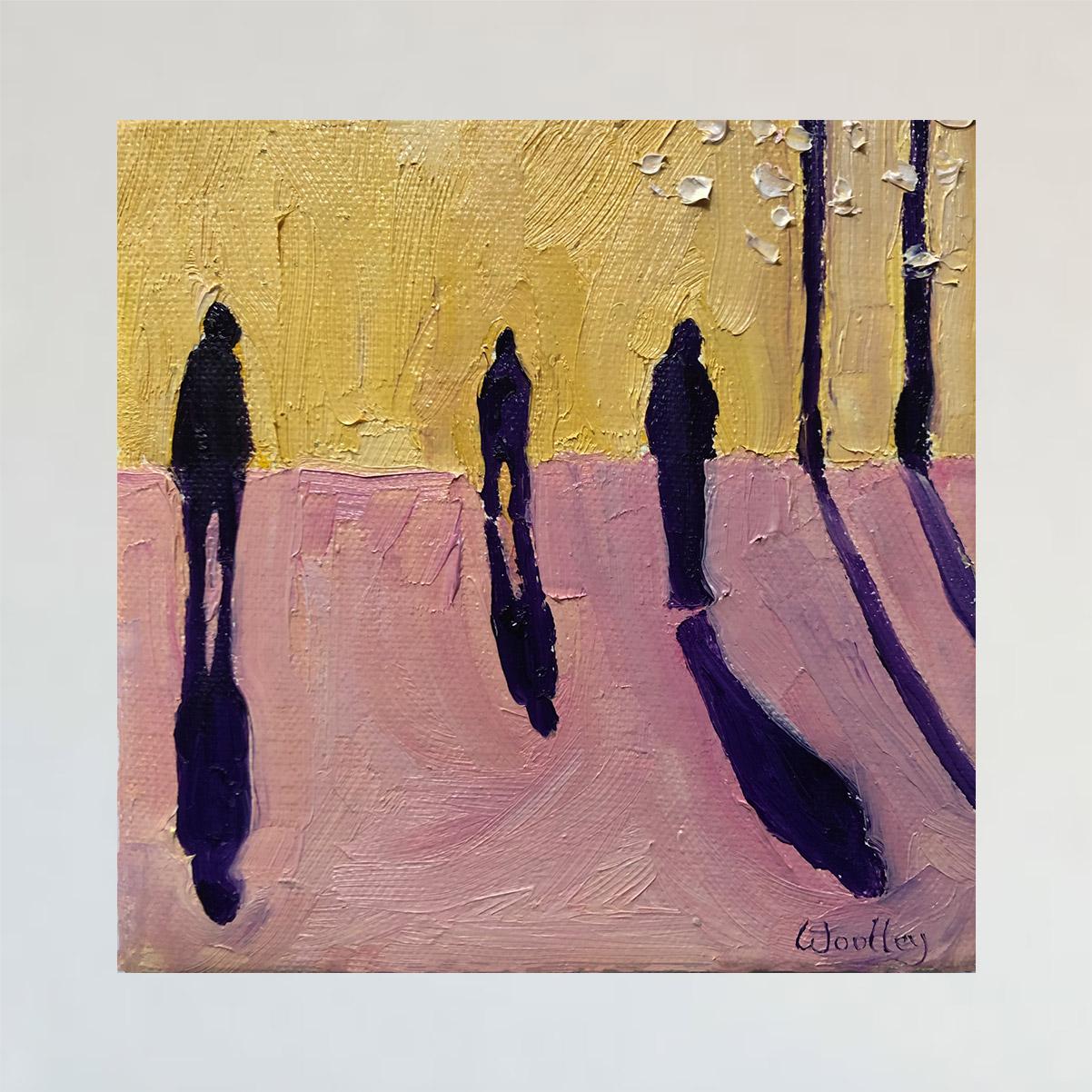 A. Winter Shadows 34 - Painting Impressionismo di Eleanor Woolley