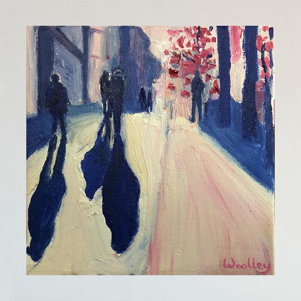 Winter Shadows 38 - Painting by Eleanor Woolley