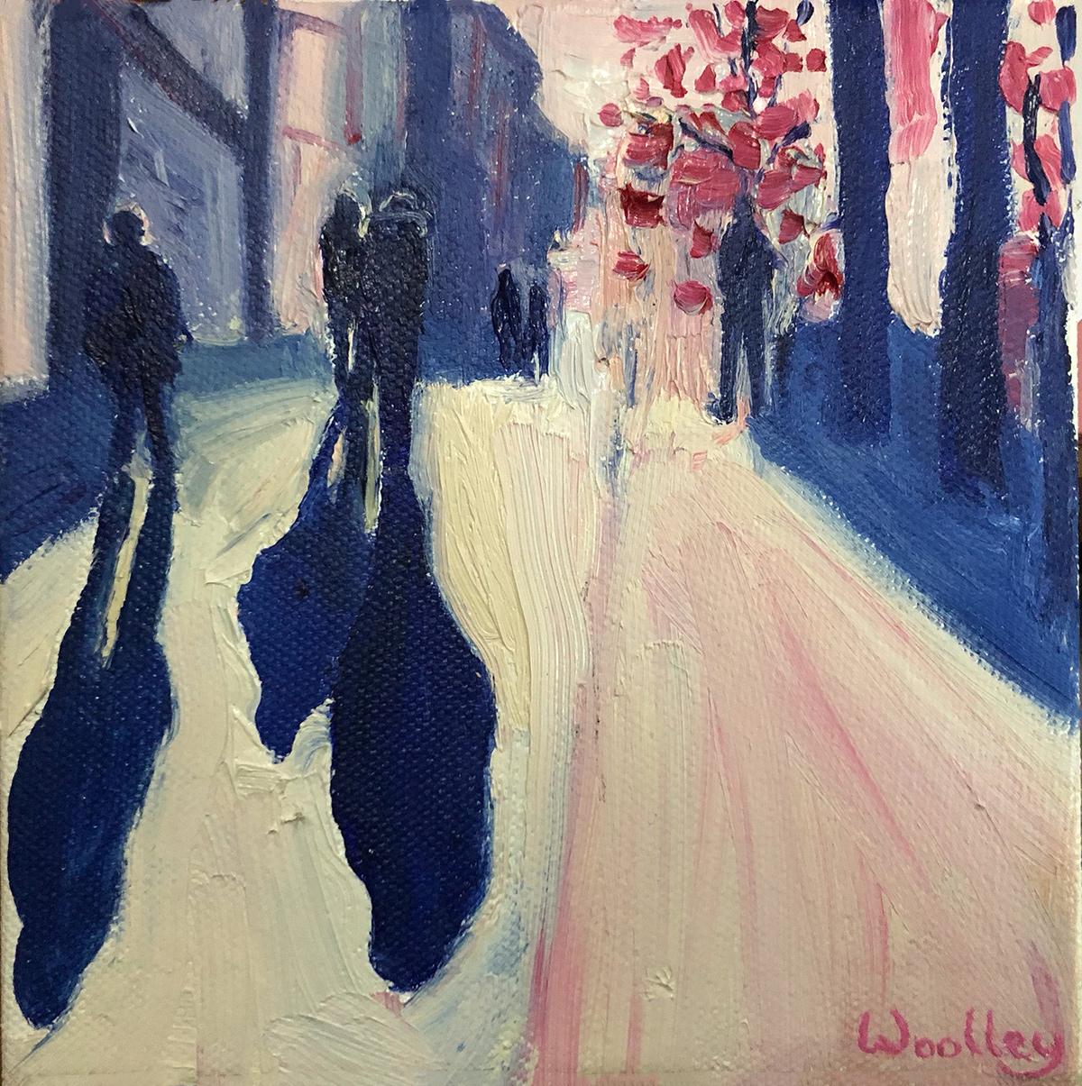 Eleanor Woolley Figurative Painting - Winter Shadows 38