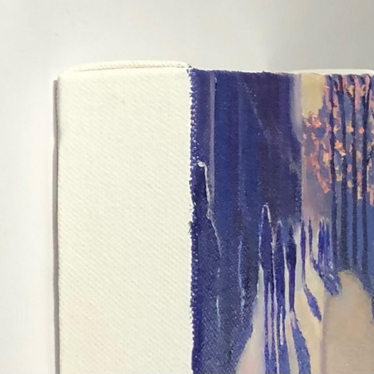 Ombres d'hiver 39, peinture originale de paysages de personnes, natures mortes en vente 1