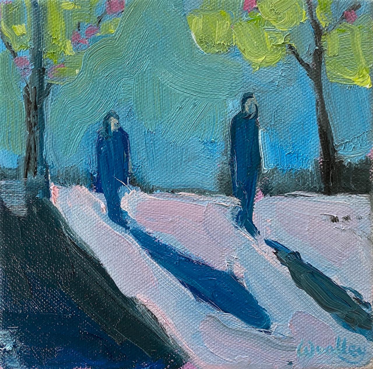 Trittico Ombre d'inverno 9, 11 e 13 in vendita 2